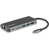 USB-C MULTIPORT ADAPTER WITH SD PD - 4K HDMI - GBE - 2X USB -A