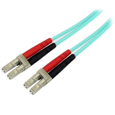 Cable 1m Fibra Duplex Multi LC OM4 100Gb 50/125 LSZH Aqua