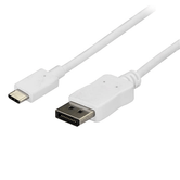 Cable Adaptador de 1,8m USB-C  a DisplayPort 4K 60Hz Blanco