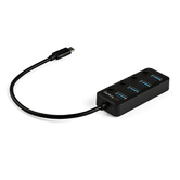 4-PORT USB C HUB-4X USB-A INDIVIDUAL ON/OFF SWITCH ES