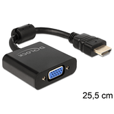 ADAPTADOR HDMI MACHO A VGA HEMBRA DELOCK 65512