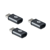 ADAPTADOR USB-C 3.1 MACHO A  MICRO USB HEMBRA  OTG PACK 3 UDS