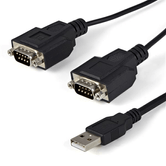 CABLE 1.8M USB A 2 PUERTOS RS232 SERIE DB9 RETENCION COM IN