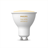 BOMBILLA INTELIGENTE PHILIPS HUE WHITE AMBIANCE GU10 350 LUMENS