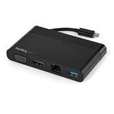 Dock Station USB-C 4K HDMI VGA GbE Win Mac Chrome USB Tipo C