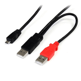 3 FT USB Y CABLE FOR EXTERNAL