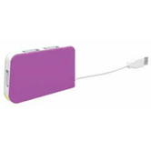 HUB 4 PUERTOS USB 2.0 APPROX APPHT4 PURPURA