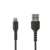 CABLE DE 2M USB A LIGHTNING - CERTIFICADO MFI - NEGRO