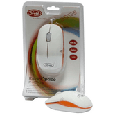 RATON 3FREE OPTICO MCM101 BLANCO/NARANJA USB