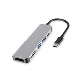 ADAPTADOR USB-C  6EN1 CONCEPTRONIC DONN02 HDMI USB-C USB 3.0 LECTOR SD