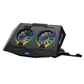 BASE DE REFRIGERACION PARA PORTATILES GAMING CONCEPTRONIC  HASTA 17" 2 VENTILADORES LUZ RBG