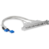 BRACKET 4 PUERTOS USB 2.0 A 2X