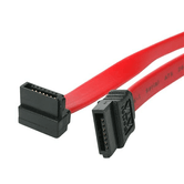 Cable SATA 0 45m Acodado en angulo Recto - Rojo - 18in Pulgadas Cable