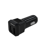 CARGADOR APPROX PARA COCHE 2 USB 5V  2.4AH COLOR NEGRO APPUSBCAR24B