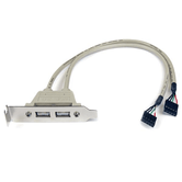 BRACKET 2 PUERTOS USB 2.0 A 2X