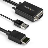 2M (6FT.) VGA TO HDMI ADAPTER - USB AUDIO - 1080P RESOLUTI ON