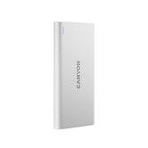 CANYON PowerBank 10.000 mAh (Entrada dual: 5V / 2A Lightning y Micro-USB-Dos salidas 5V/2.1A, USB tipo A-Blanco) CNE-CPB1008W