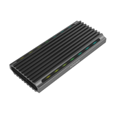 AISENS Caja Externa M.2 RGB Gaming ASM2-RGB011GR SATA/NVMe A USB3.1 Gen2, Gris