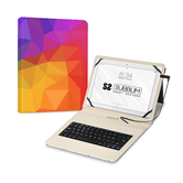 FUNDA CON TECLADO MICRO USB 11´´ TRIANGULOS