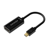 AISENS Conversor Mini DP V1.2 a HDMI V1.4 4K@30Hz, MDP/M-HDMI A/H, Negro, 15CM