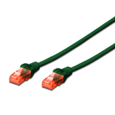 EWENT CABLE DE RED LATIGUILLO RJ45 CAT.6 U/UTP 0,5M VERDE