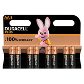 DURACELL PLUS POWER PILA ALCALINA AA LR6 BLISTER*8