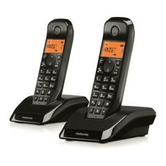 MOTOROLA S1202 Telefono DECT DUO Negro