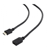 CABLE HDMI GEMBIRD EXTENSION MACHO HEMBRA V2.0 ALTA VELOCIDAD CON ETHERNET 0,5M