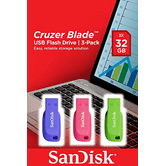 MEMORIA 32GB SANDISK CRUZER BLADE PACK 3 UNIDADES