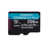 256GB MSDXC CANVAS GO PLUS 170R A2 U3 V30 SINGLE PACK W/O ADP TR