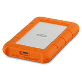 LACIE RUGGED - Disco Duro Externo, 2.5", USB Tipo C 3.0, 4TB HDD, Naranja y Plata