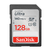 SANDISK ULTRA 128GB SDXC MEMORY CARD 140MB /S