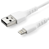 CABLE DE 2M USB A LIGHTNING - CERTIFICADO MFI - BLANCO