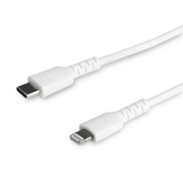 2M USB C TO LIGHTNING CABLE WHITE - ARAMID FIB ER