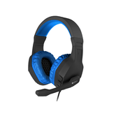 AURICULARES + MICRO GENESIS ARGON 200 GAMING MINI JACK 3.5 AZUL