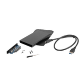 CAJA EXTERNA NATEC RHINO DISCO DURO 2,5" USB 2.0 SATA NEGRA