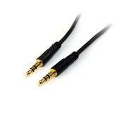 15 FT SLIM 3.5MM STEREO AUDIO CABLE - M /M