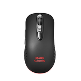 MOUSE WIRELESS MARS GAMING MMW2 OPTICO SIN CABLES 320DPI 6 BOTONES SWITCH HUANO ILUMINACION RGB FLOW RECEPTOR USB 2.4Ghz