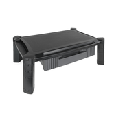 SOPORTE MESA MONITOR/PORTATIL/IMPRESORA TOOQ MAX.10KG C/CAJON NEGRO