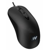 Ratón Netway - Mouse óptico, USB, 2400 dpi, BP700  NEGRO