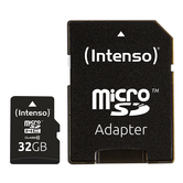 MEMORIA 32 GB MICRO MICRO SDHC INTENSO CLASE 10 + ADAPTADOR USB2.0