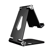 SOPORTE DE SOBREMESA M AJUSTABLE (2 PIVOTES) PARA MOVIL / TABLET, NEGRO